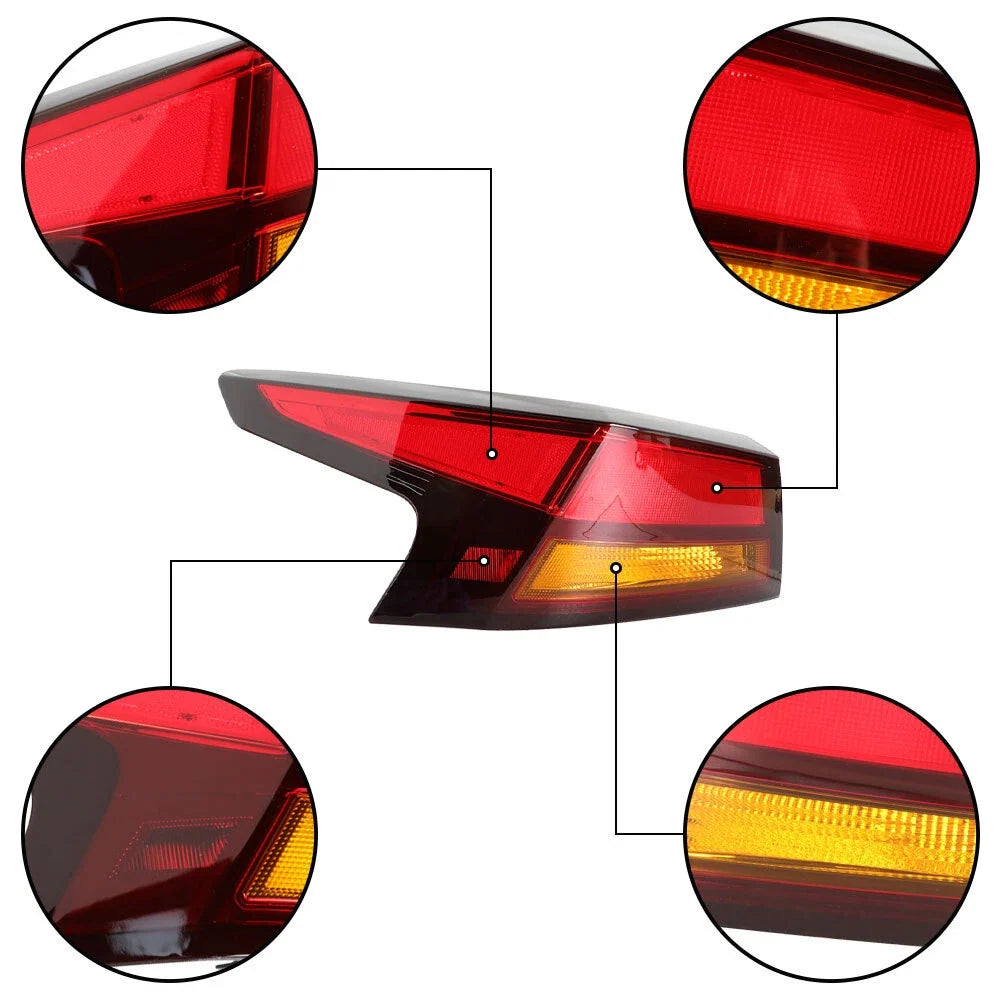 Chrome Rear Tail Light Assembly Left for Nissan Altima 2019-2020