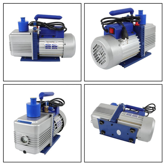 1 HP Rotary Vane HVAC Air Vacuum Pump for R12 R22 System (110V, 9.6 CFM)