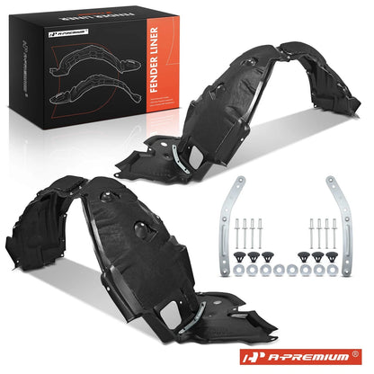 2X Front Inner Fender Liners w/ Insulation Foam for Lexus IS250 IS350 (2006–2013) - 5380653060, 5380553060, LX1248116, LX1249116