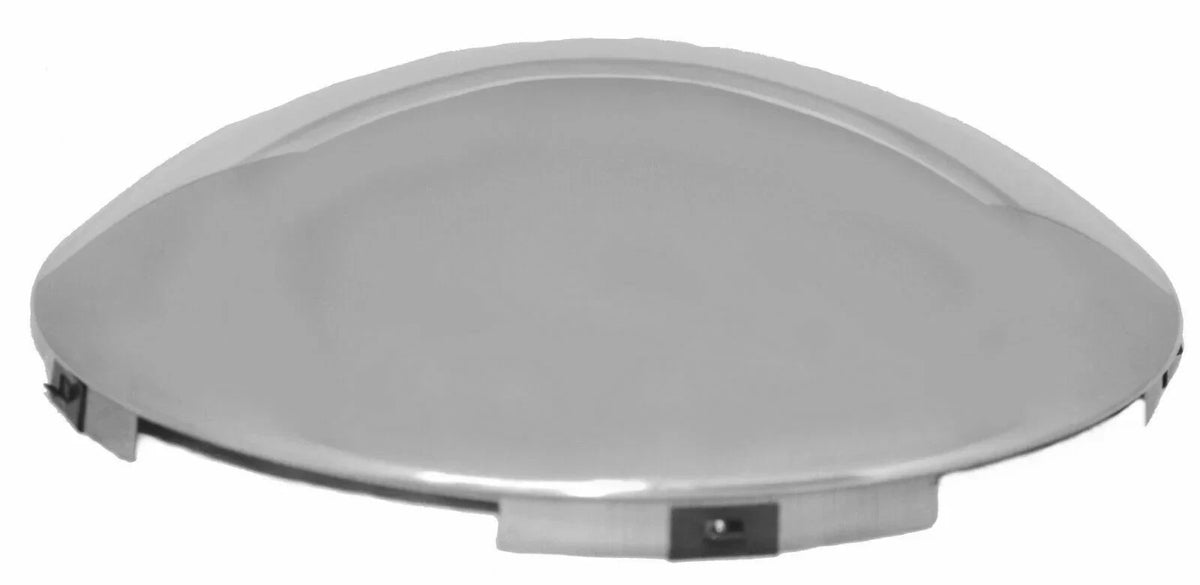 Set of 2 Front Hub Caps for Universal Fit Dome Stainless Steel #10762
