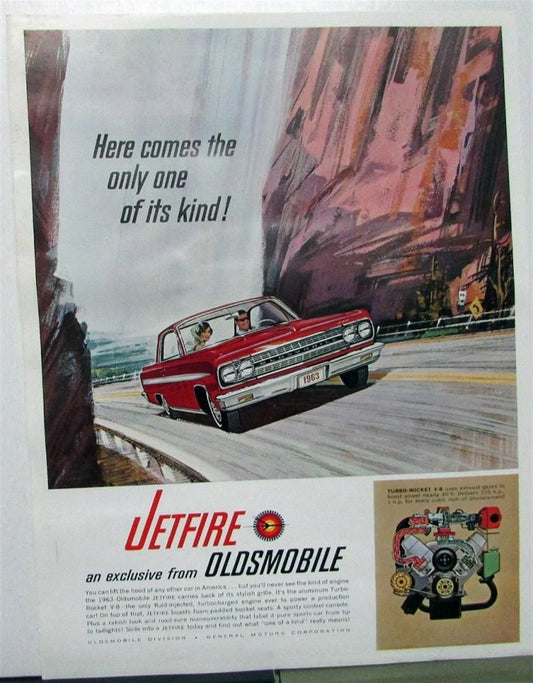 Turbo Ad Slick for 1963 Oldsmobile Jetfire