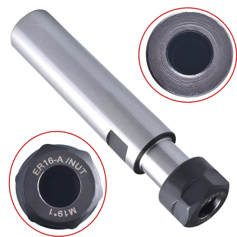1" Straight Shank Tool Holder C1 ER16 100L for CNC Milling Lathe
