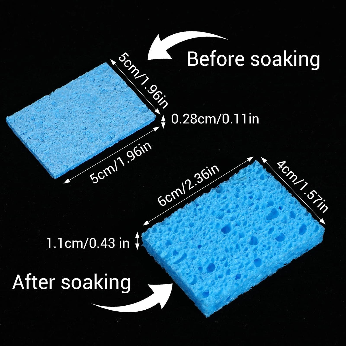 20PCS Cleaning Solder Sponge for Soldering Iron