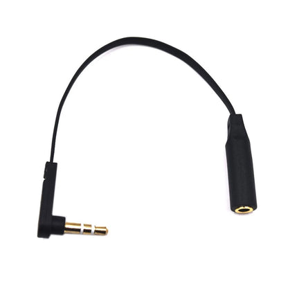 2X 15cm 1/8" TRS Jack Extension Audio Flat Cable for AM to FM