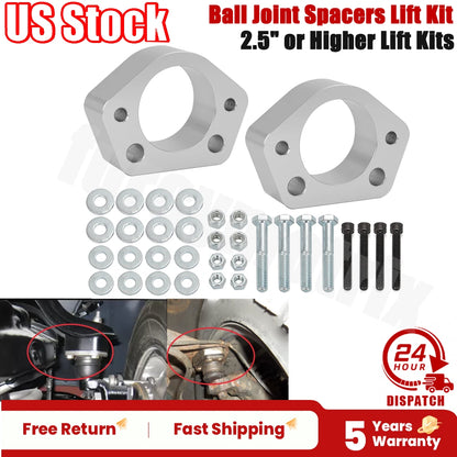 2" Front Suspension Lift Kit Ball Joint Spacers for Chevy S10 (1982–2004)