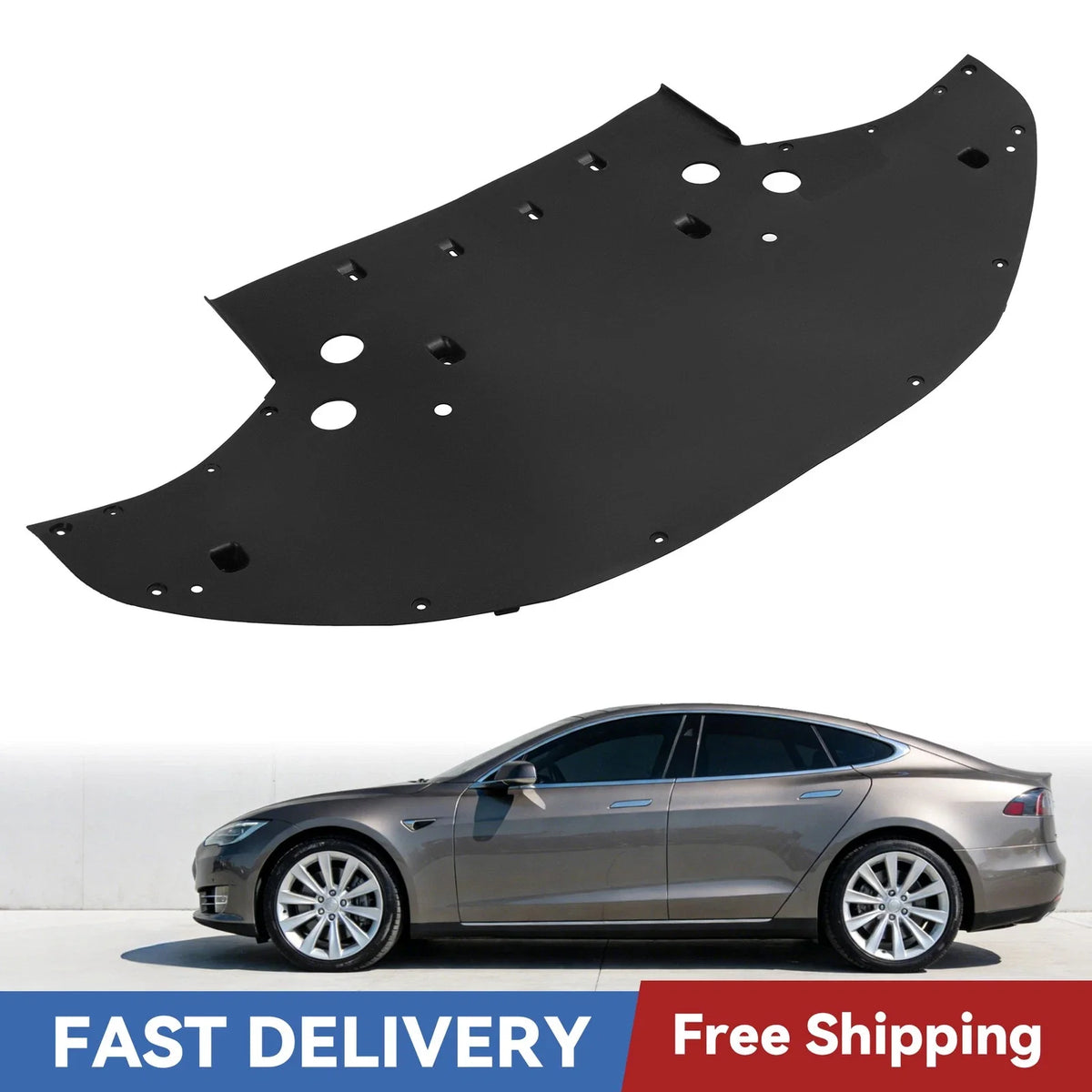 Lower Splash Shield Under Cover for Tesla Model S (2016–2021) Front