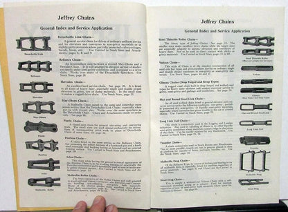 Chains & Sprockets for Jeffrey Elevators & Conveyors (1930s)