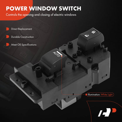 Front Right Power Window Switch for Honda Pilot (2012–2015) 35760SZAA51, DWS1675