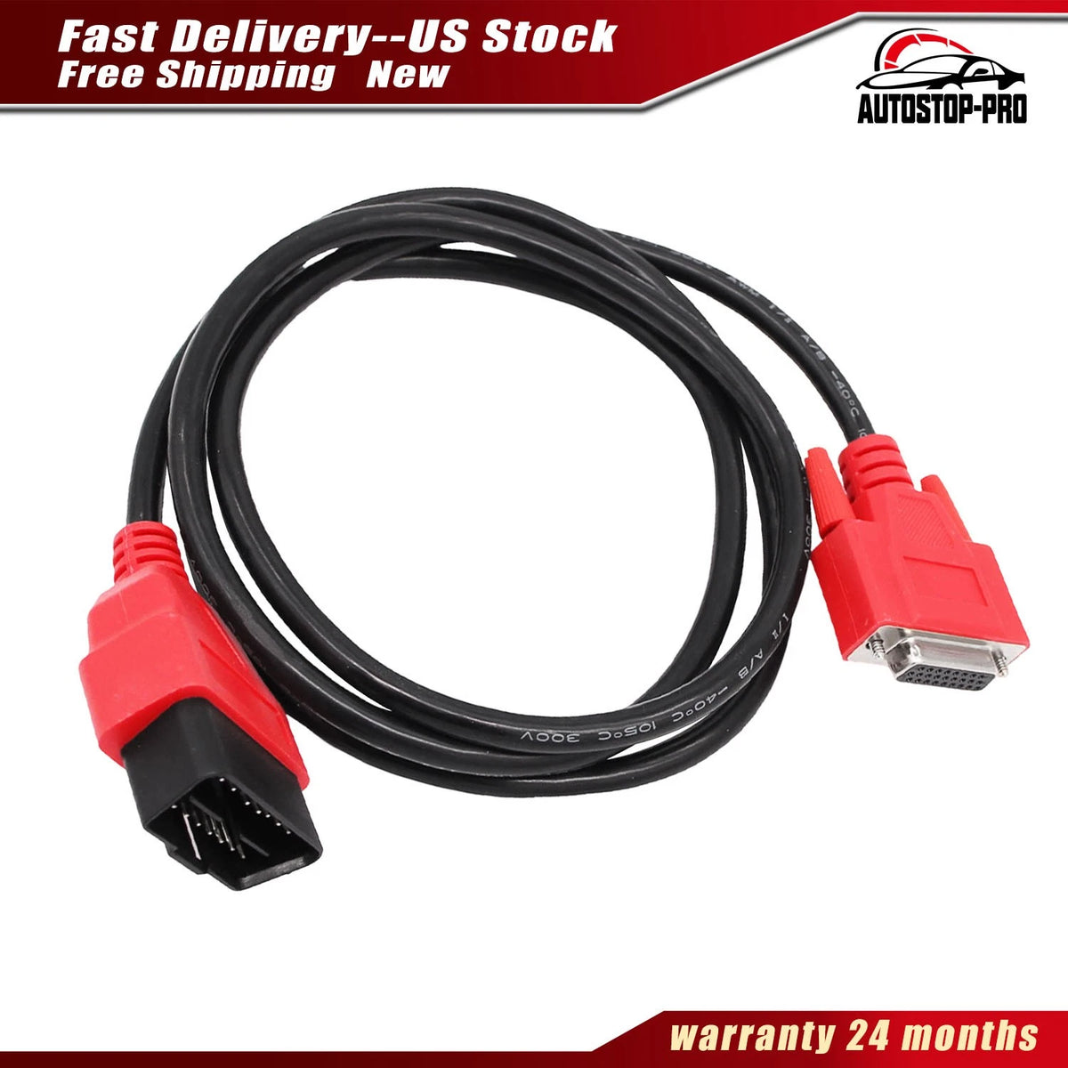 OBD2 Data Cable Set of 2 for Snap on SOLUS ULTRA DA-4 (EAX0068L00C, EAX0068L10B)