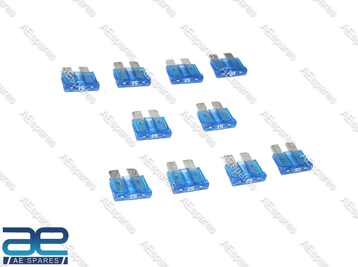10 pcs. 15 Amp Fuse Replacement Kit for Suzuki Samurai (1985–1995)