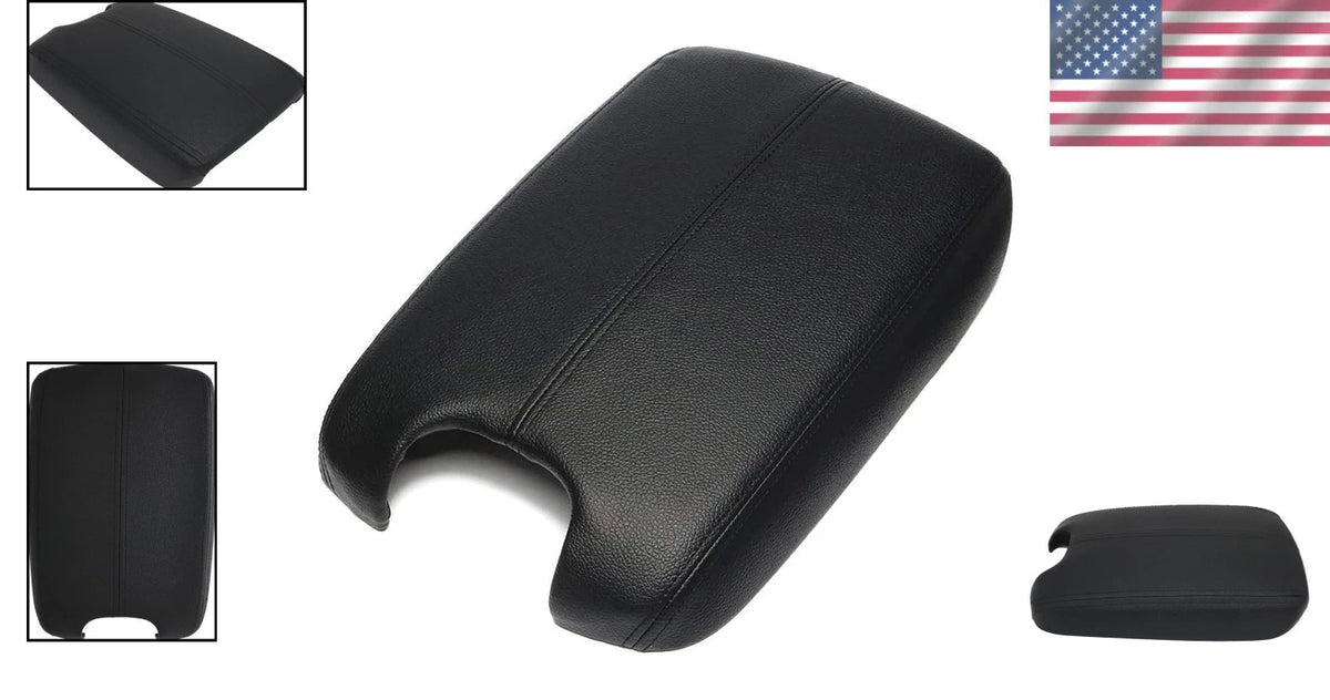 Waterproof Black Leather Armrest Cover for Honda Accord (2008–2012)