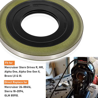 Gimbal Bearing Oil Seal for Mercruiser Alpha One Gen 1, 2/R/MR (26-88416)