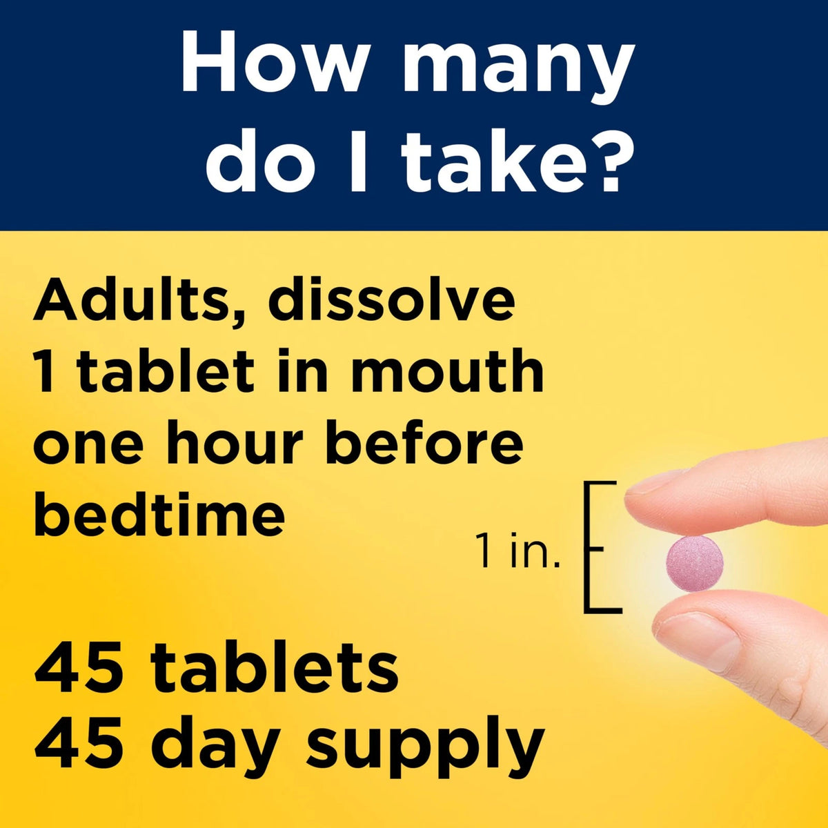 Melatonin 10mg Fast Dissolve for Sleep Support (Pack of 1)