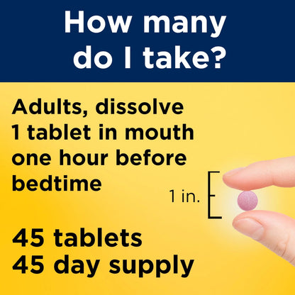 Melatonin 10mg Fast Dissolve for Sleep Support (Pack of 1)
