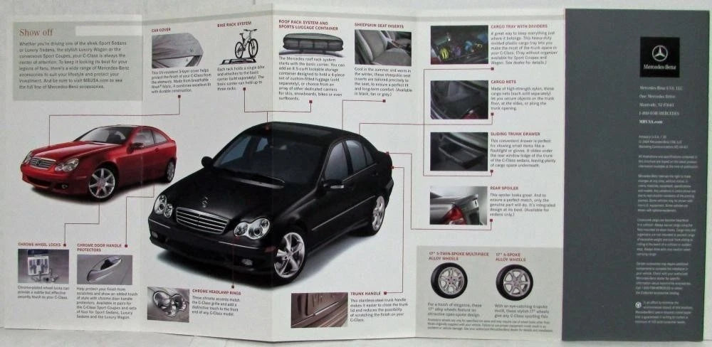 Accordion Style Sales Folder for Mercedes-Benz C-Class (2005)