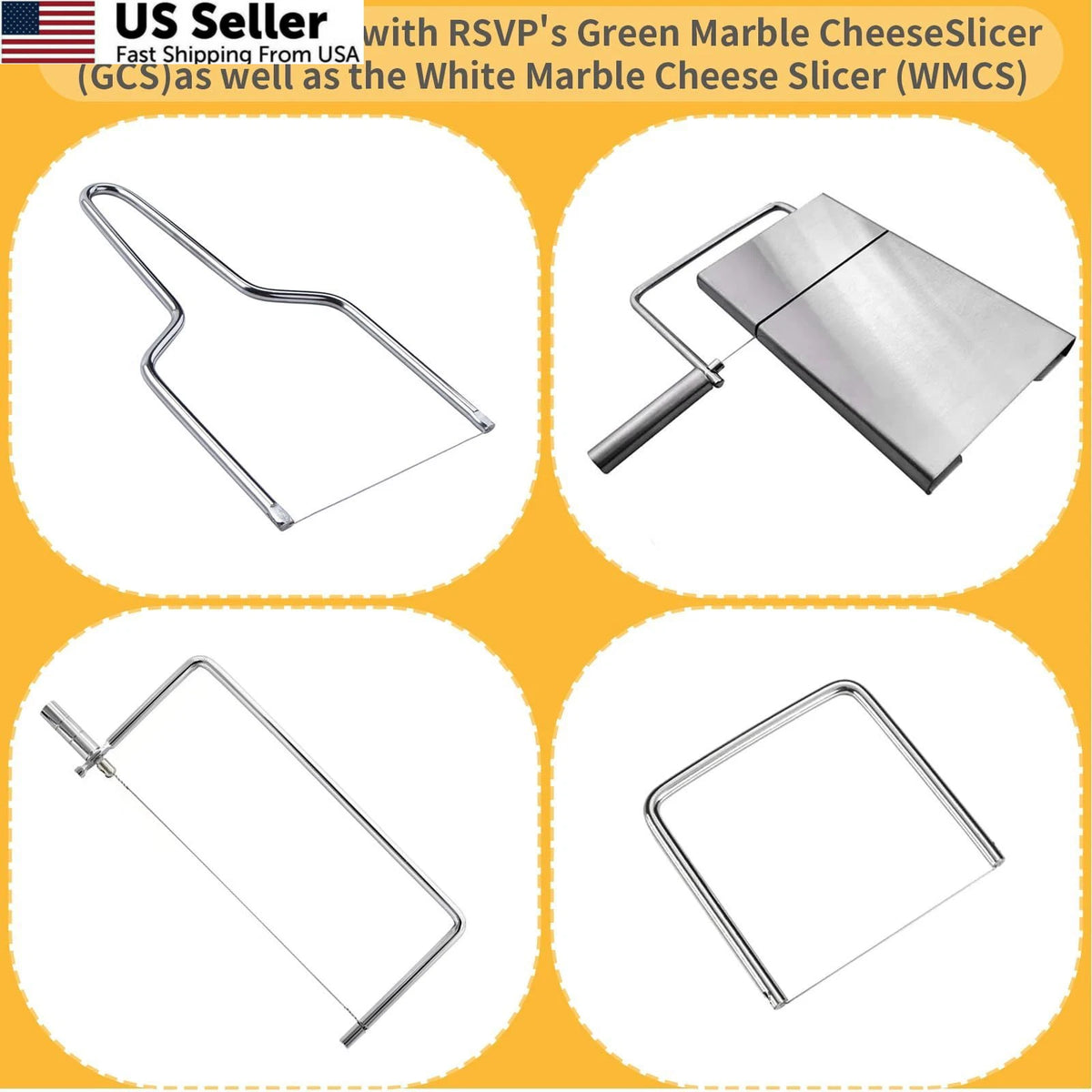 10X 5.7 Inch Cheese Slicer Wire for Mozeat