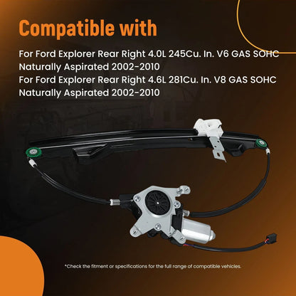 Window Regulator Assembly Electric for Ford Explorer RR 2002–2010
