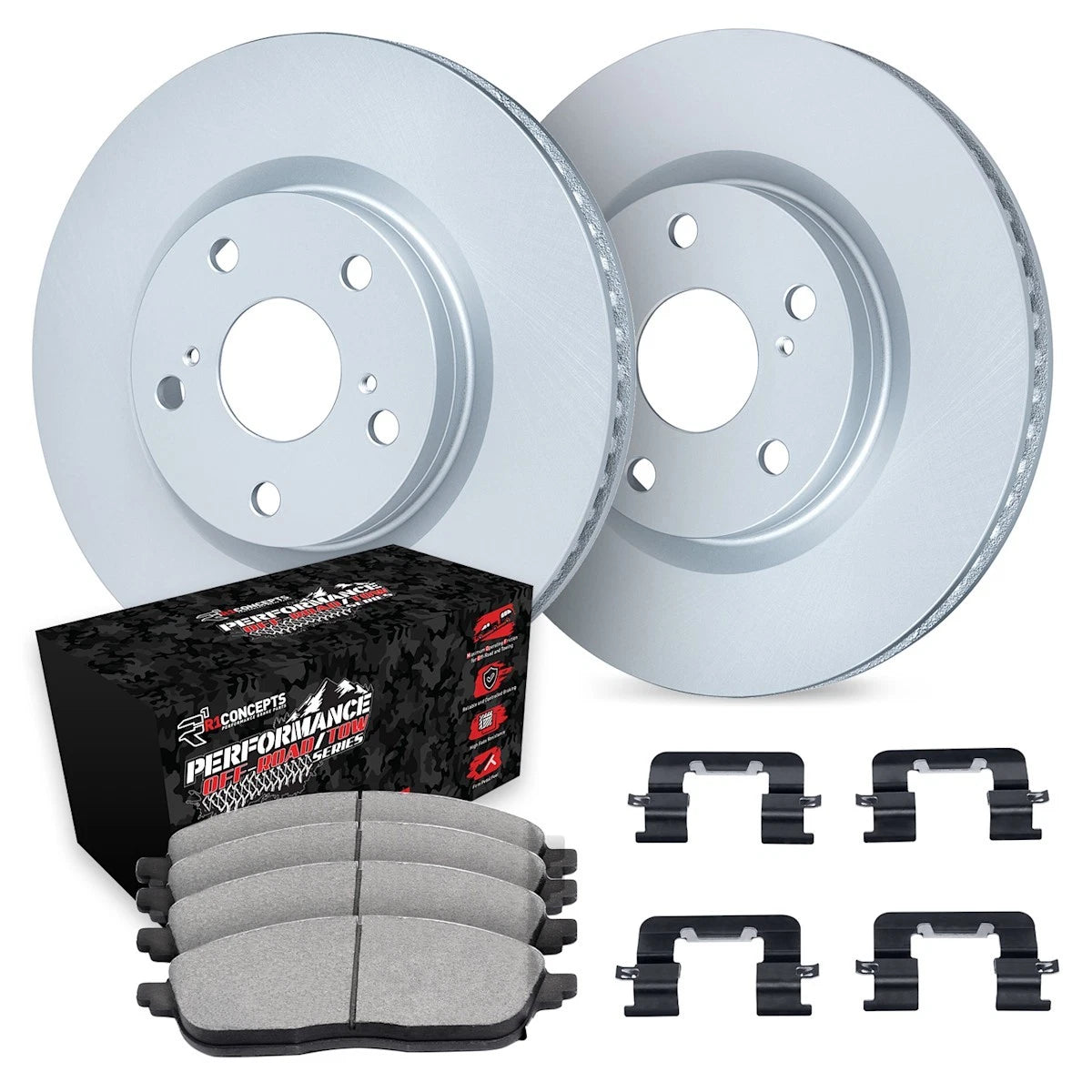 2X Brake Disc and Pad Kit for Ford Bronco F-150 (1986–1993) WDVH1-54005