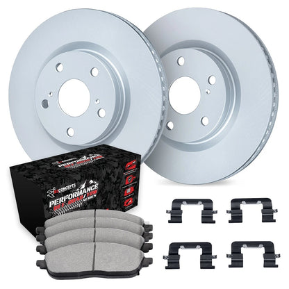 2X Brake Disc and Pad Kit for Ford Bronco F-150 (1986–1993) WDVH1-54005