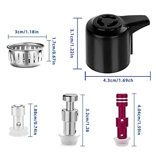 Steam Release Handle and Float Valve Replacement Parts with Anti-Block Shield