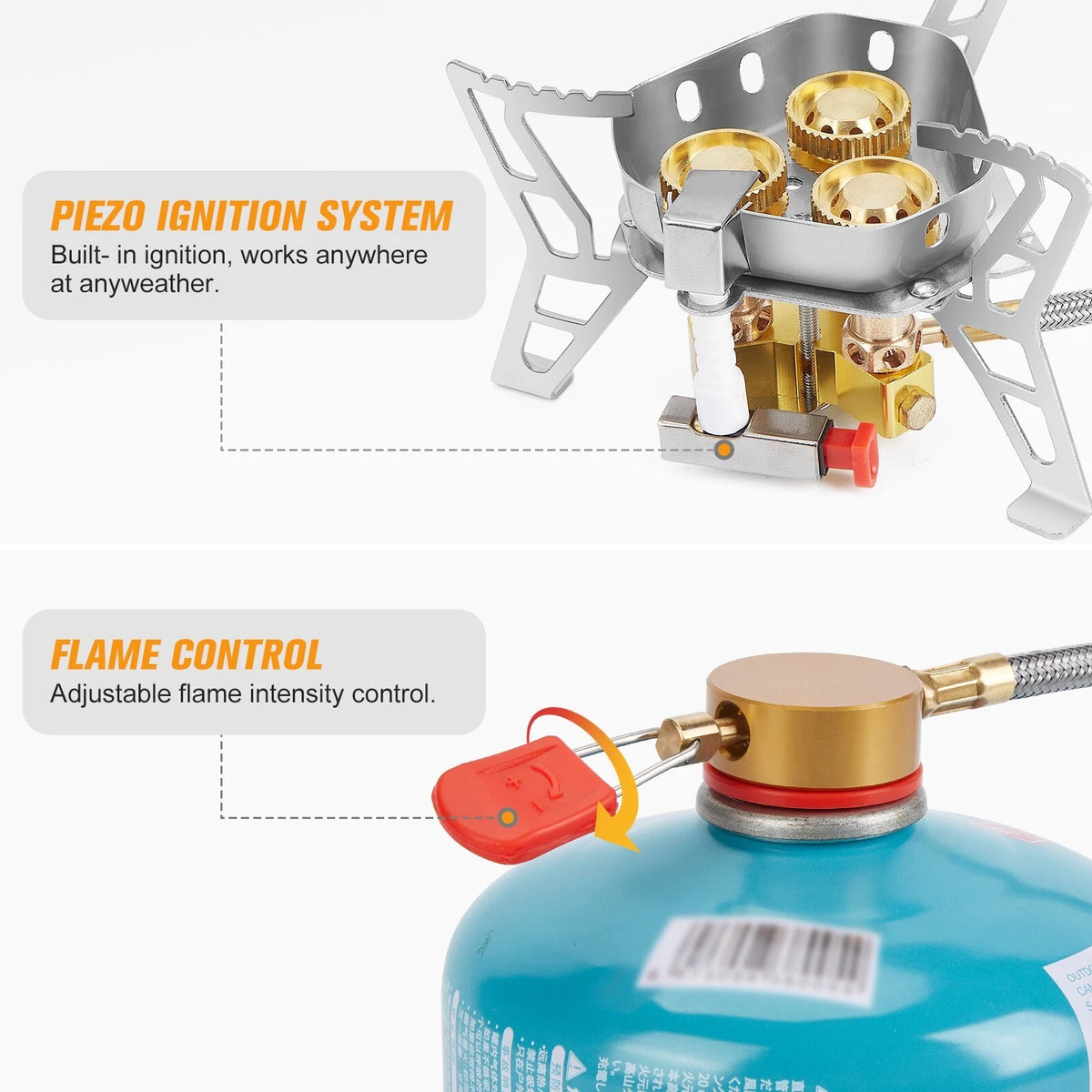 1 LB Propane Tank Adapter for US Winter Stove (6800W)