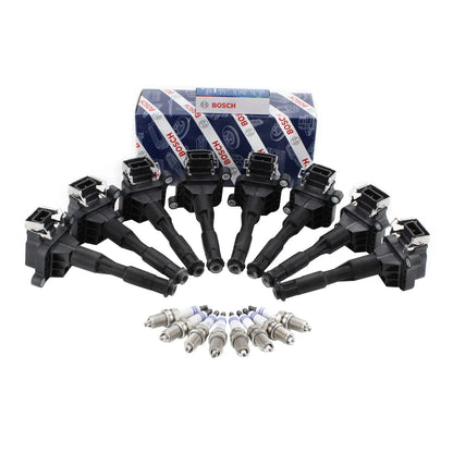 Ignition Coil & Spark Plug Set for BMW V8 M62 (1996–2003) - 8 Pieces