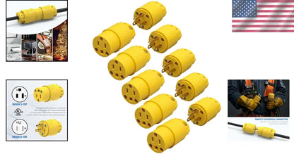 5-Piece Replacement Plug & Connector Set - 15A 125V