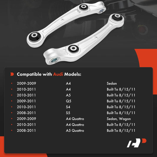 2X Front Lower Control Arm with Bushing for Audi A4 Quattro Q5 (2009–2016) - 8K0407152B, 8K0407151B, 8K0407151C, 8K0407152C, 8K0407152D