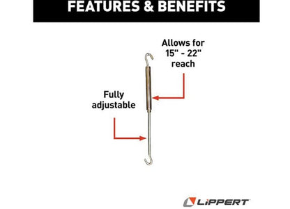 Front Spring-Loaded Turnbuckle for Lippert (182901)