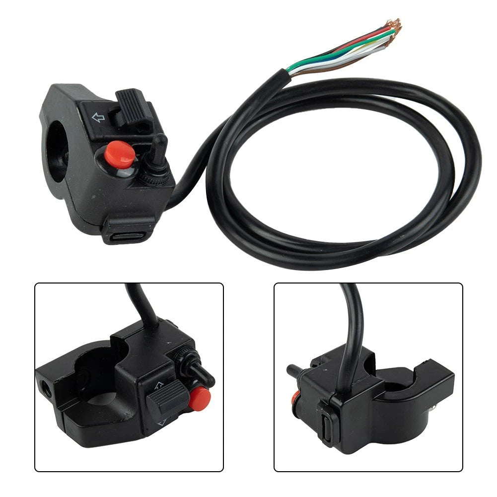 Handlebar Switch for Motorcycle - Headlight Button, Aluminum