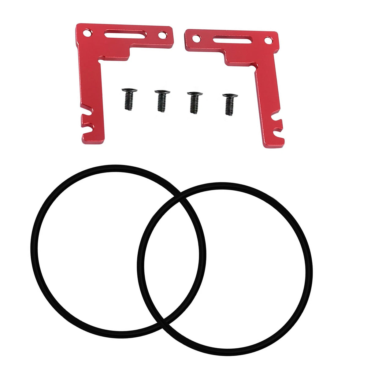 Set of 1 Red Aluminum Short Battery Holder for Tamiya TT02 TT02B 1/10 RC Car