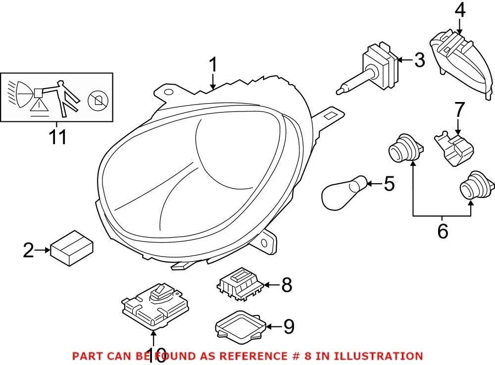 Headlight Control Module - High Intensity Discharge for BMW 631
