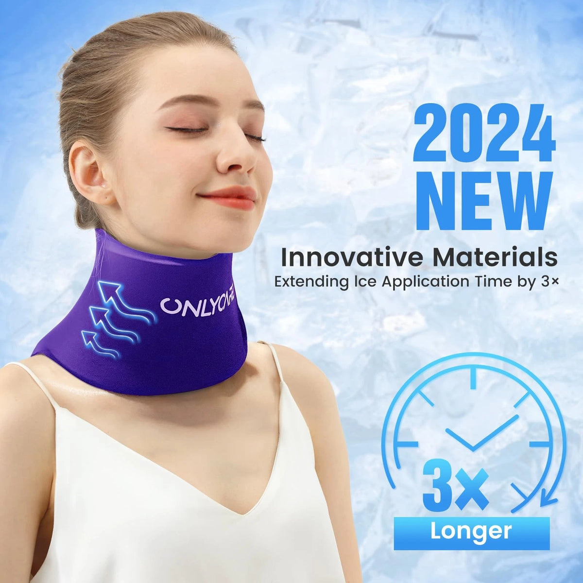 Neck Ice Pack Wrap Gel for Shoulder (One Size) - Purple