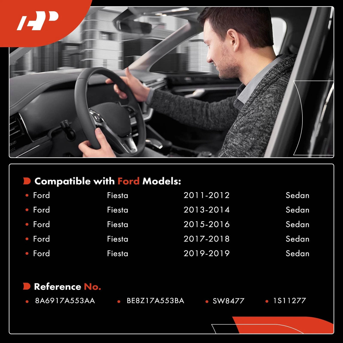 Windshield Wiper Switch for Ford Fiesta (2011–2019) 8A6917A553AA, BE8Z17A553BA