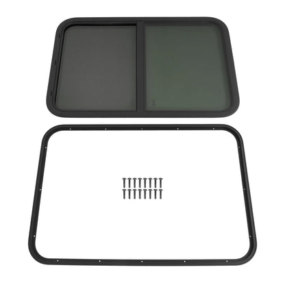 24" x 36" Vertical Sliding RV Window Tempered Glass with Mesh Screen