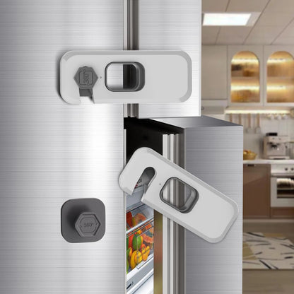 2 Pack Fridge Locks for A-Grey