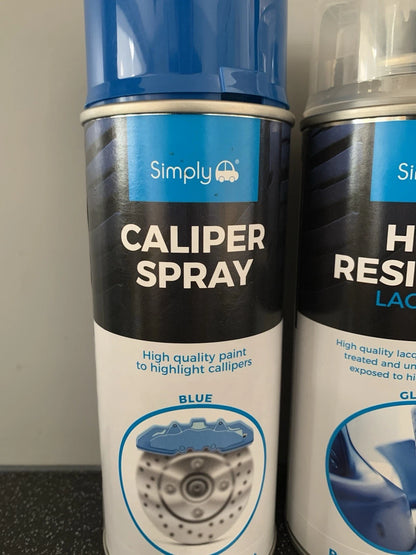 1x Blue Caliper Spray & 1x Clear Lacquer for (bcp)