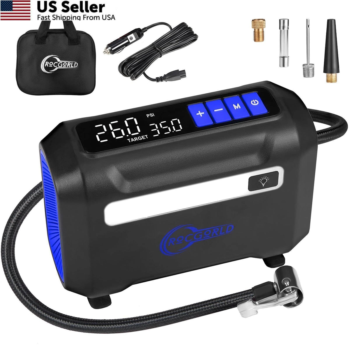 Portable Air Compressor Tire Inflator for R8 (2015–2023)