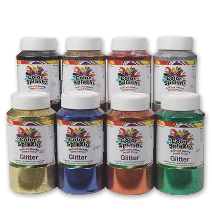 1lb Silver Glitter Shaker for Color Splash (No Part Numbers)
