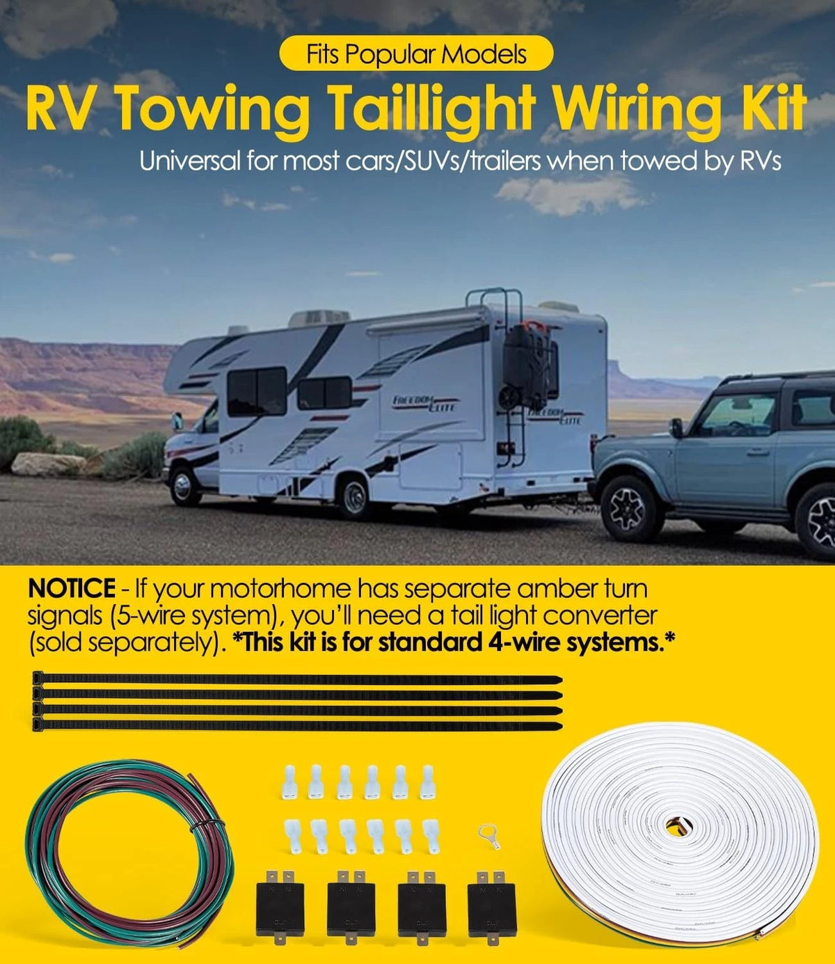 Tail Light Wiring Kit for RV Towing (BX8848)
