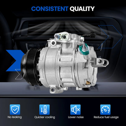 A/C Compressor w/Clutch for Ford Explorer Police Interceptor 2011-2019