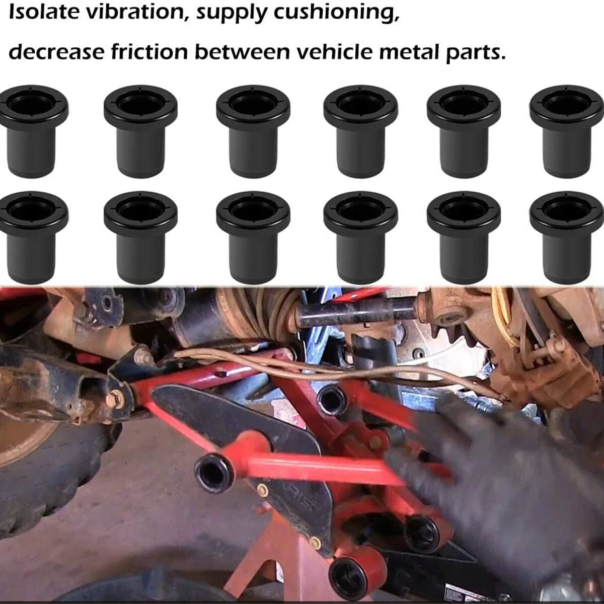Front & Rear Suspension Control A-Arm Bushing Kit for Polaris RZR S 800