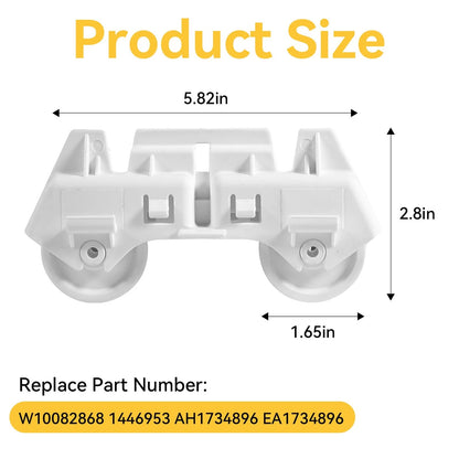 Lower Rack Wheel Roller Assembly for Dishwasher (WPW10082868)