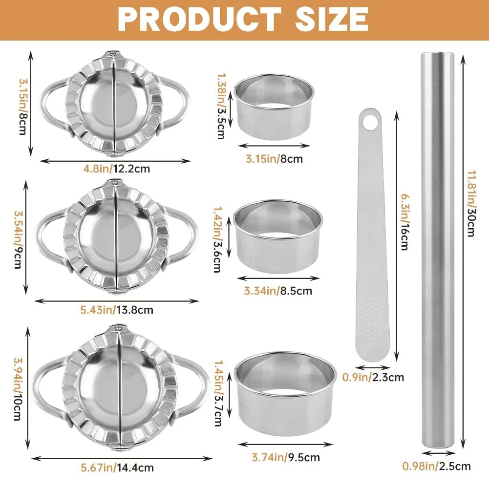 8Pcs Dumpling Maker Set for Kitchen Use (No Specific Years)