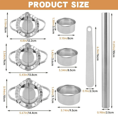 8Pcs Dumpling Maker Set for Kitchen Use (No Specific Years)