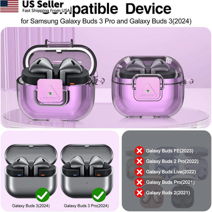 Samsung Galaxy Buds3 FE / Pro Clear Purple (2024–2025)