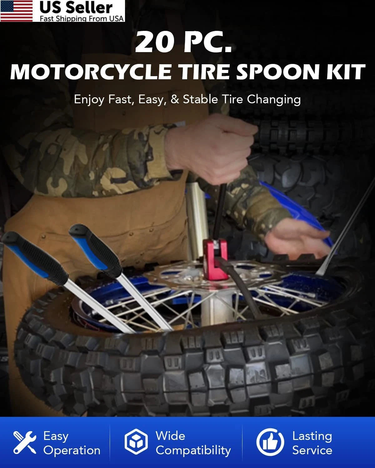 20pc Tire Spoon Kit for Orion Motor Tech (14.5")