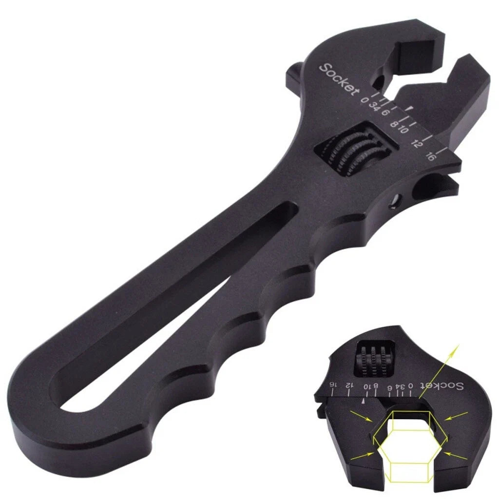 3AN-16AN Hose End Fitting Adjustable Wrench Spanner