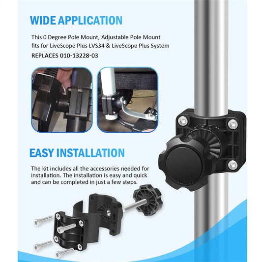 0 Degree Adjustable Pole Mount for LiveScope Plus LVS34