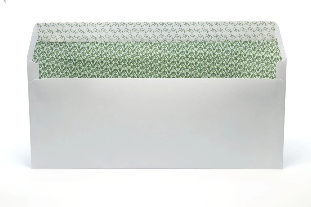 Self Seal Security Envelopes for Letter Size (4.125"x9.5") - Off White (100 Count)
